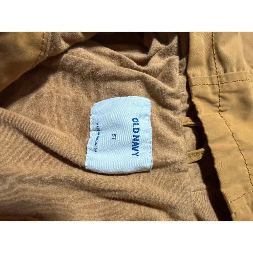 Kids Old Navy‎ Hooded Utility Jacket Mustard Yellow Size 5T
